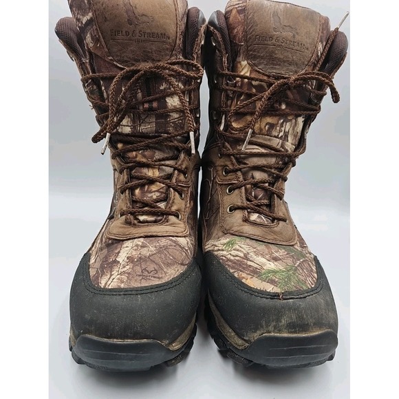 Field & Stream Men's 10.5 Thinsulate Brown HydroProof Ultra Boots Camouflage - Picture 2 of 5